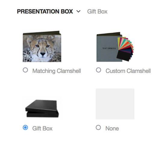 Order a gift box with a book