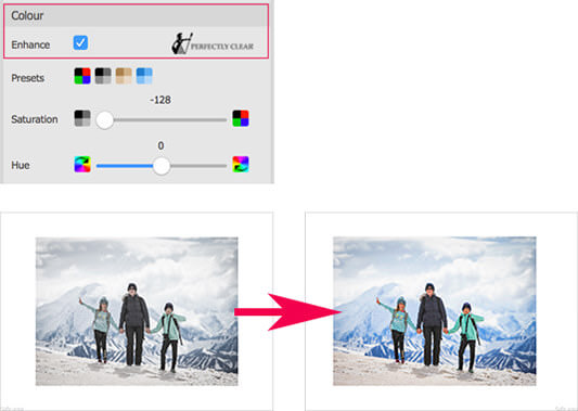 Enhance colour in layout view in Momento software