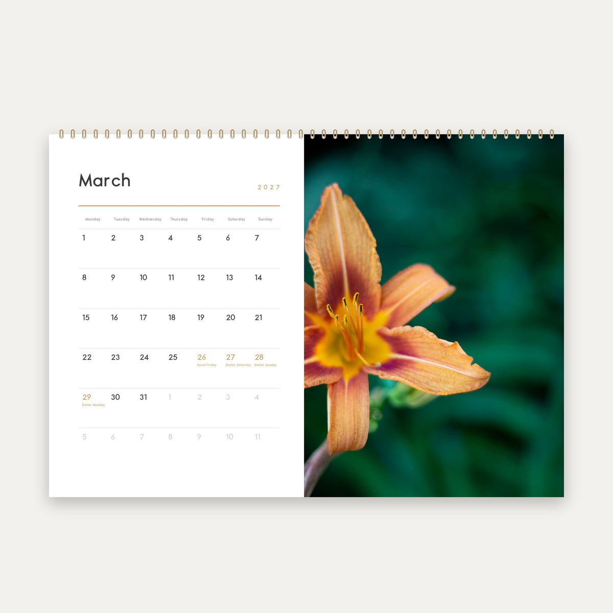 A5 Calendar