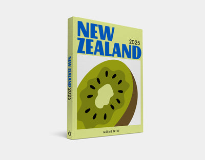 Calendar for New Zealand 2025 with a kiwi design on a white background