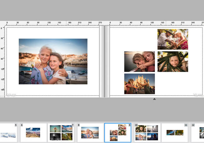 Momento photo book software template designs