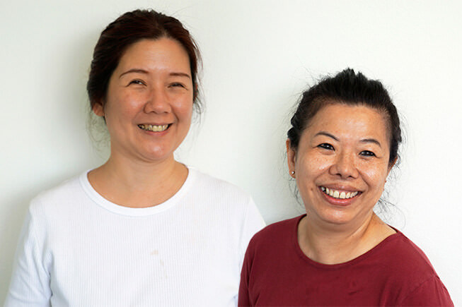 Jenny and Ling - Bindery
